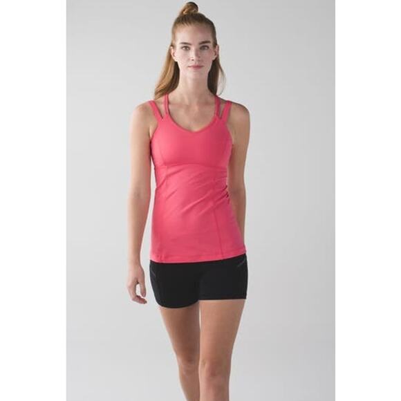 Lululemon Happy Strappy Tank in Pink Lemonade Size 4 - Picture 2 of 7
